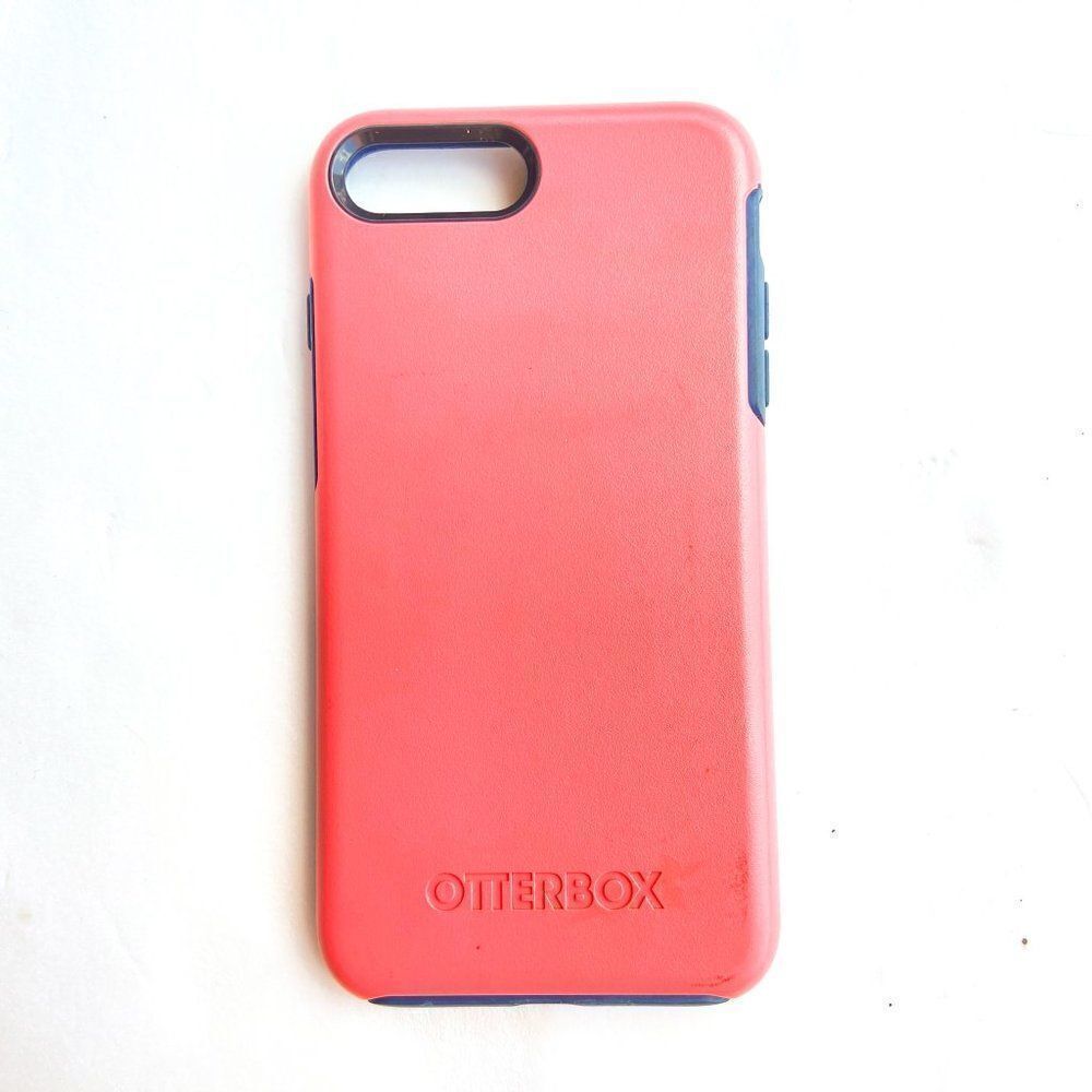 Pink and Navy otterbox Iphone case